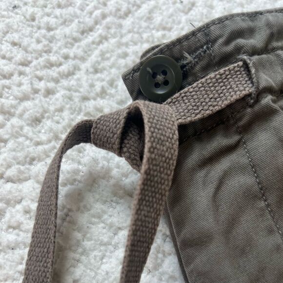 VTG Y2K GAP Women’s Wide Leg Olive Drawstring Waist Casual Pants SZ 8 - Picture 7 of 9